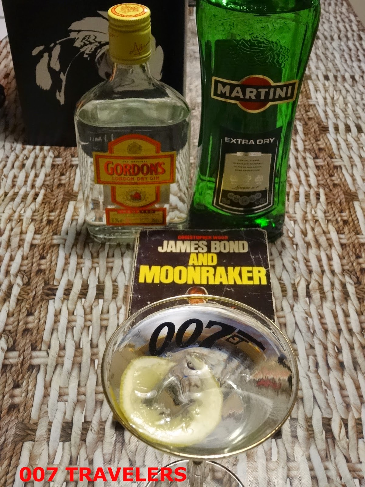 007 Drink Four measures of Gordon’s Gin with smidgin of dry martini