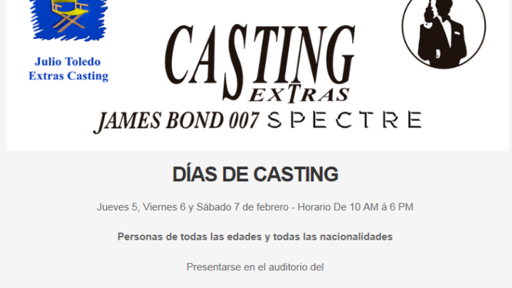 Casting extras for “SPECTRE” in Mexico City, Mexico
