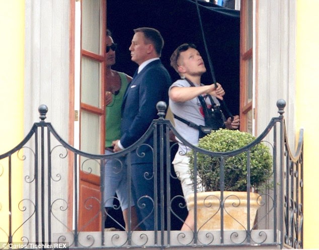 Daniel Craig in action! “SPECTRE” in Mexico City, Mexico