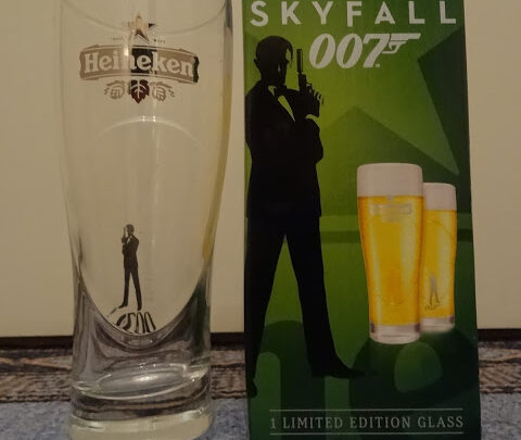 007 Item: Heineken Skyfall 007 beer glass