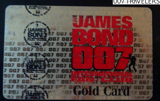 007 Item: James Bond 007 International Fan Club Gold Card