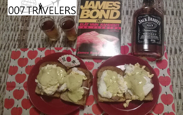 007 Food: A pint of Jack Daniels and a double portion of eggs Benedict