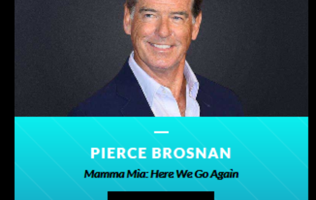 Pierce Brosnan is up for Male Movie Star of 2018