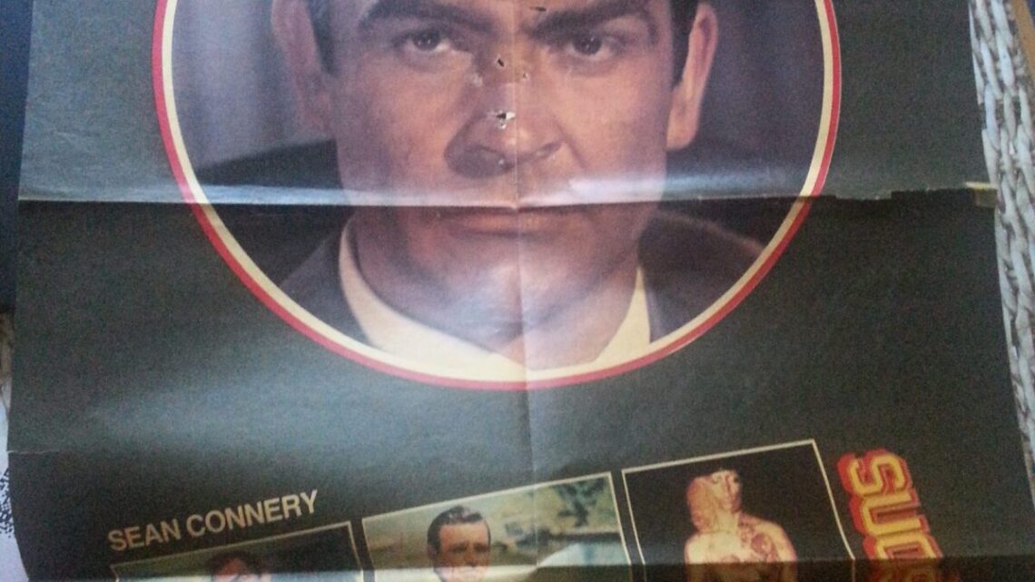 007 Item: James Bond 007 Sean Connery poster / Finnish magazine Suosikki