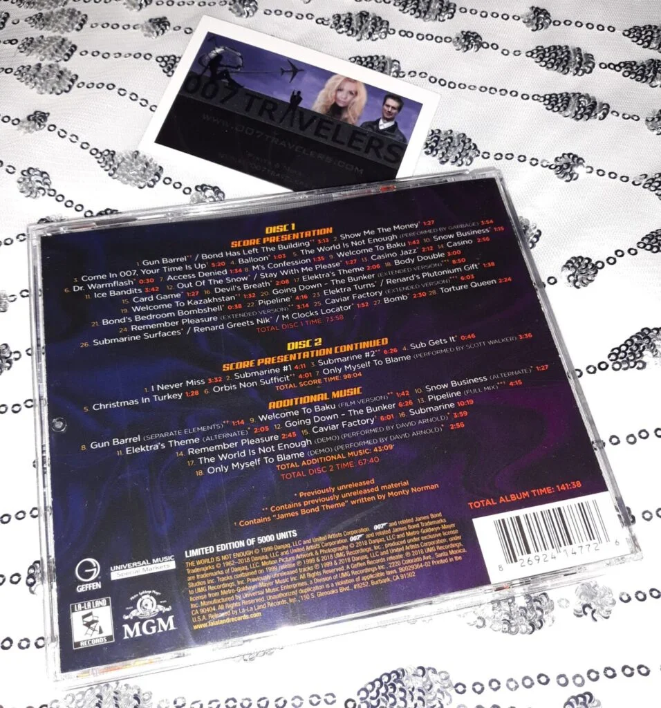 007 Item: The World Is Not Enough Limited Edition Music by David