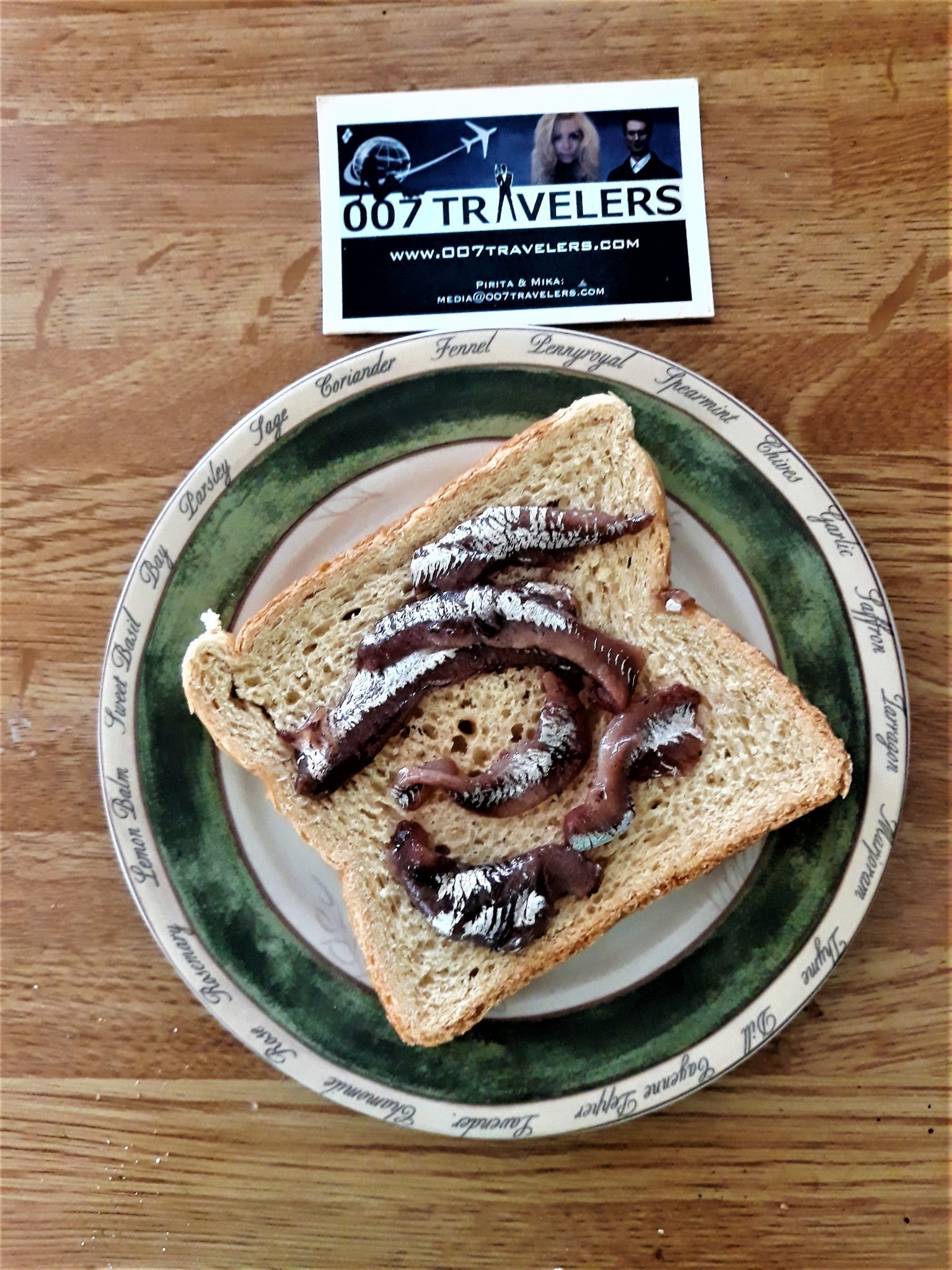 007 Food Toast with anchovies