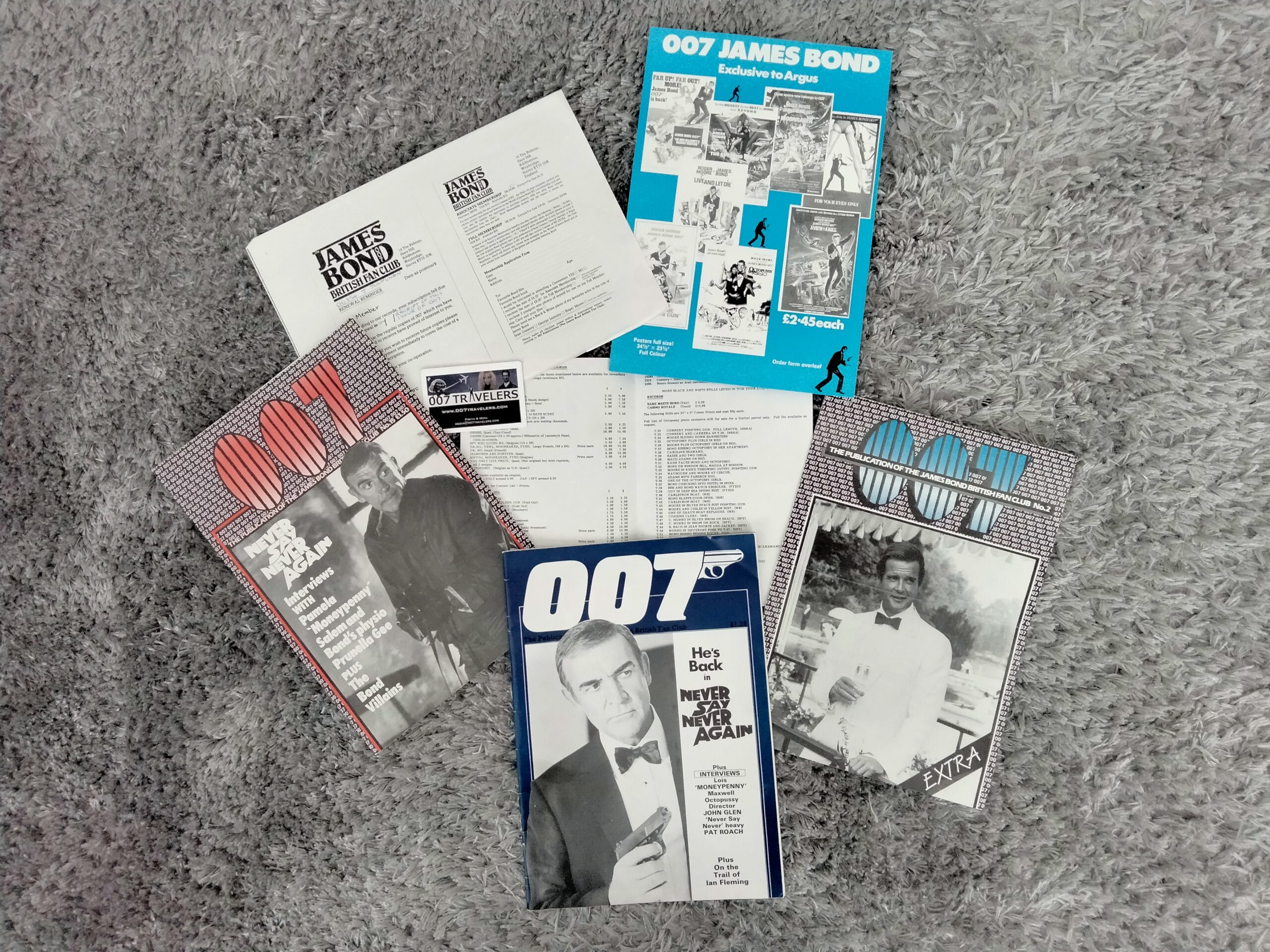007 Item: A set of “007” magazines from 1980s - 007 Travelers