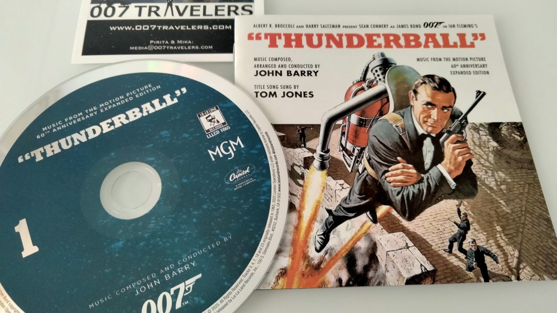 007 Item: Music from the Motion Picture – 60th Anniversary Expanded Edition “Thunderball” CD